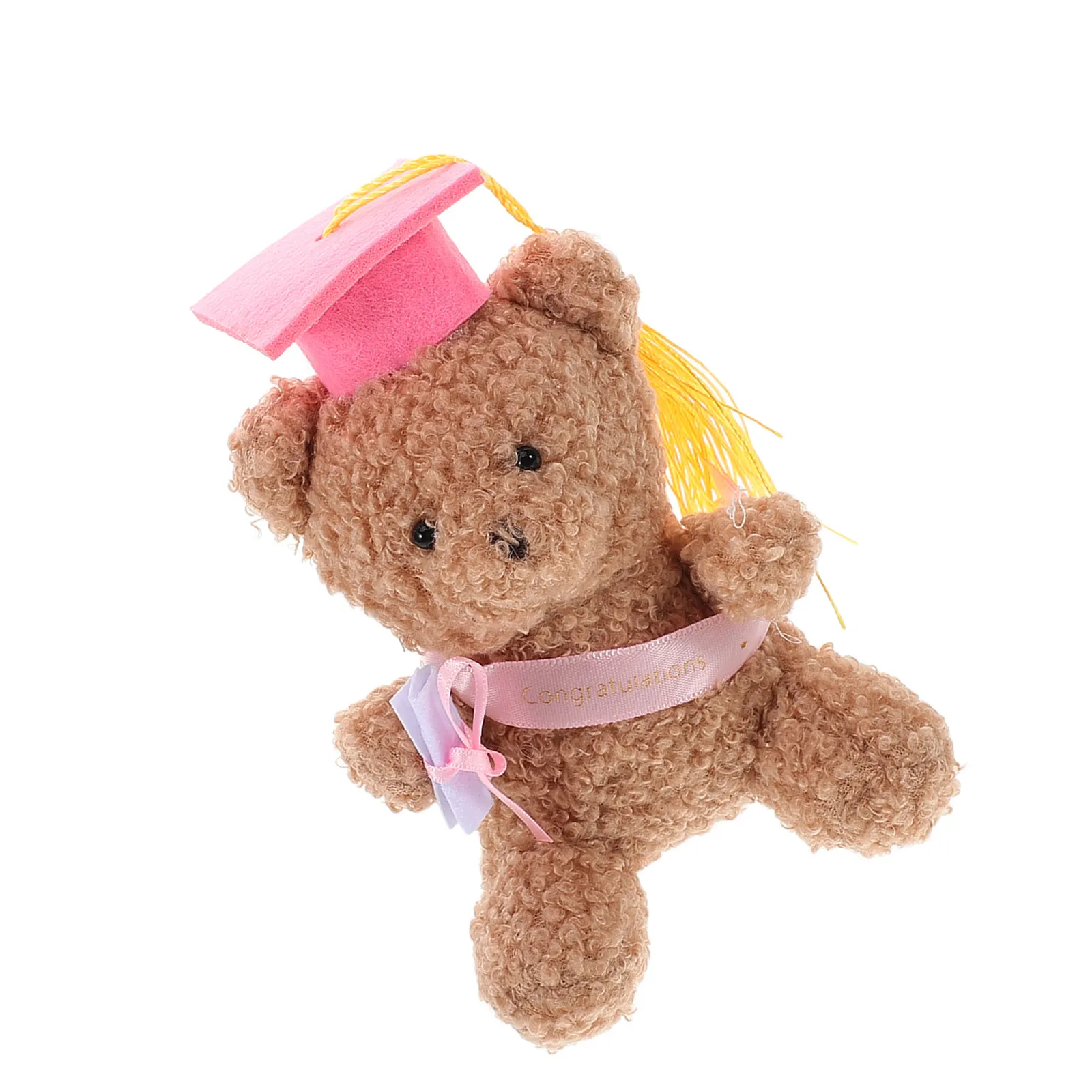 

Мягкий плюшевый мишка-выпускник 2024 с шапочкой, идеально подходит для демонстрации на полке, украшения кровати и в качестве сувенира для вечеринки