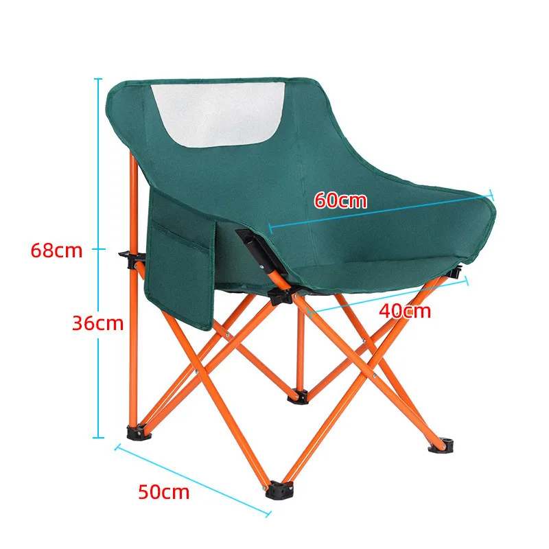 Metal Folding Chair Folding Stools Outdoor Camping Folding Chair Portable Picnic Moon Chair Leisure Beach Chairs 캠핑의자