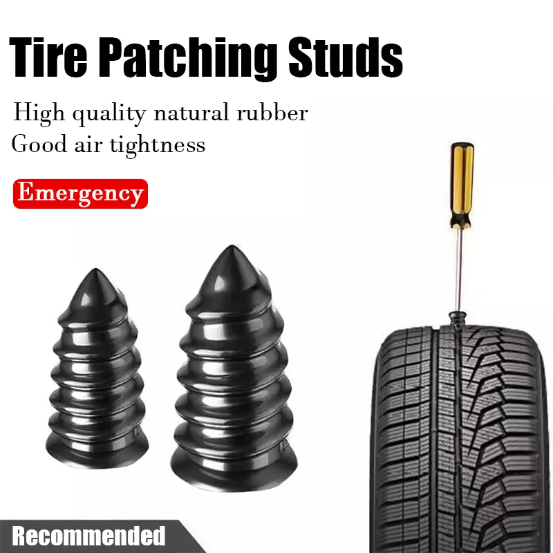 Tire Puncture Repair Nails for Car Motorcycle Scooter Bike Vacuum Tyre Repairing Rubber Nails Set Universal Car Tire Repair Tool