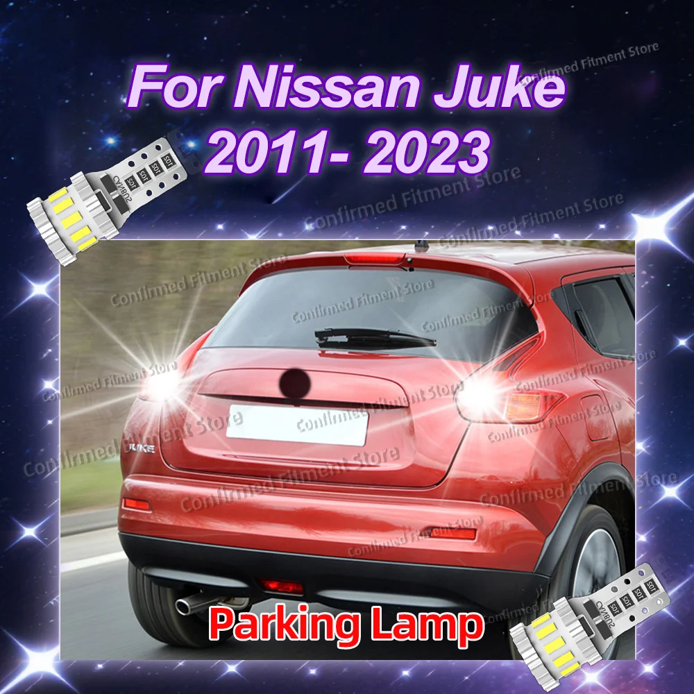 

2 шт. светодиодные лампы T10 для подсветки номерного знака для Nissan Juke 2011-2013, 2014-2017, 2018, 2019, 2020, 2021, 2022, 2023