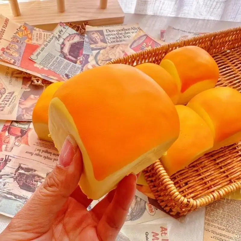 Realistic Slow Rebound Simulation Bread Squeeze Toy Soft Sensory Stress Relief Toy for Kids Adults Birthday Party Favors