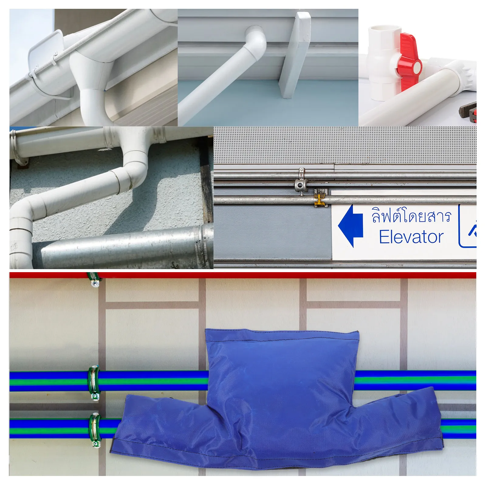 2Pcs Water Meter Insulation Cover Heavy Duty Waterproof Frost Protector Outdoor Winter Freeze Resistant Pipe Sleeve Garden Valve - view 5