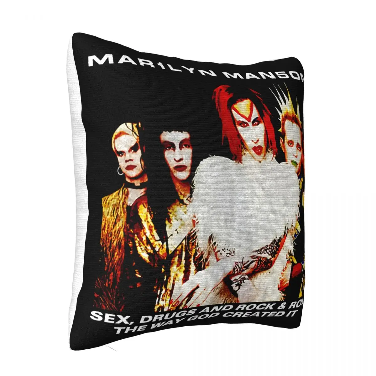 Marilyn Manson Rock Is Dead Tour New 100 Front Back Design Fashion Geek Science Stylish Pillow Case