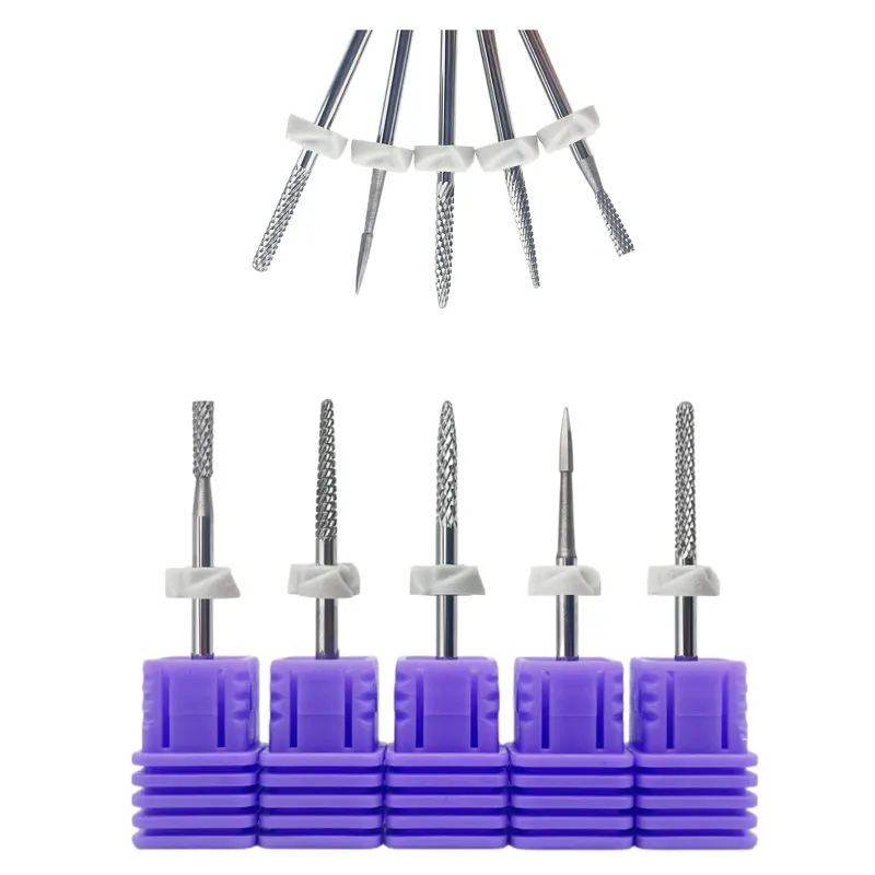 1 قطعة إهاب بت جل مزيل مثقاب الخشب مسمار نظيفة متوسطة حصى كربيد للكهرباء مسمار التدريبات مخروطي مانيكير أدوات التنغستن #5