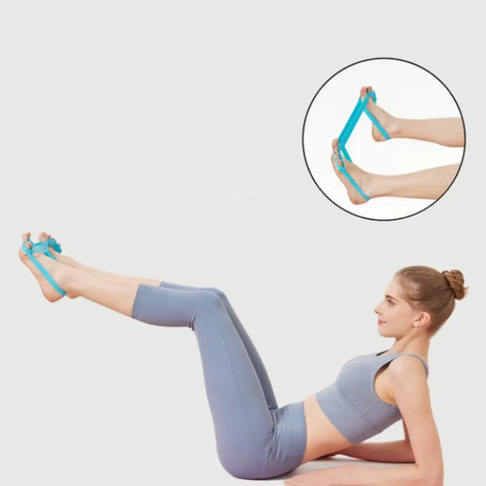 

Adjustable Band Leg Shaping Device Resistance Band Fitness Band Hip Ring Blue Silicone Resistance Ring Leg Training