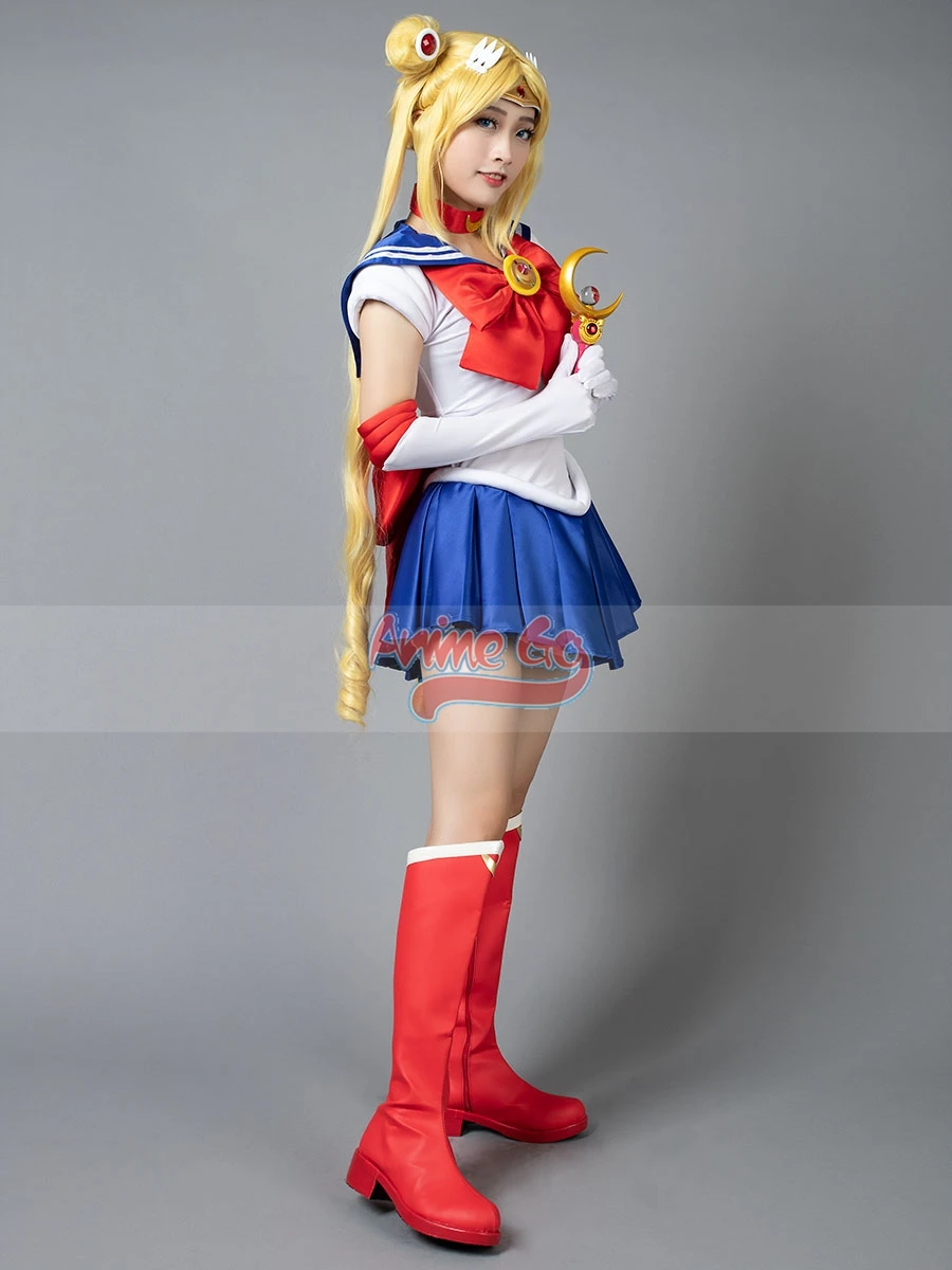 Anime Sailor Tsukino Usagi Serena Cosplay Costume Dress Kids Adults Uniform mp000139