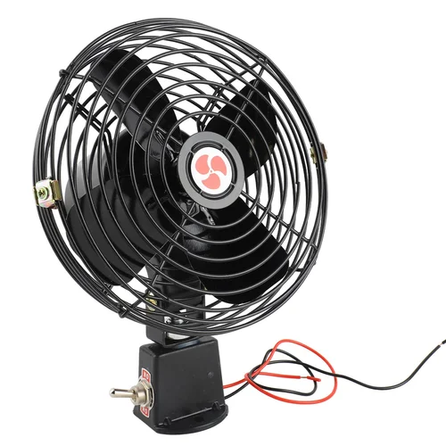 Ventilador de refrigeración para RV de 12V, ventilador de Metal para coche, ventilador de refrigeración para RV de 12V con ventilador de coche de Metal silencioso y resistente de 2 velocidades para camión, RV, coche, barco, autobús