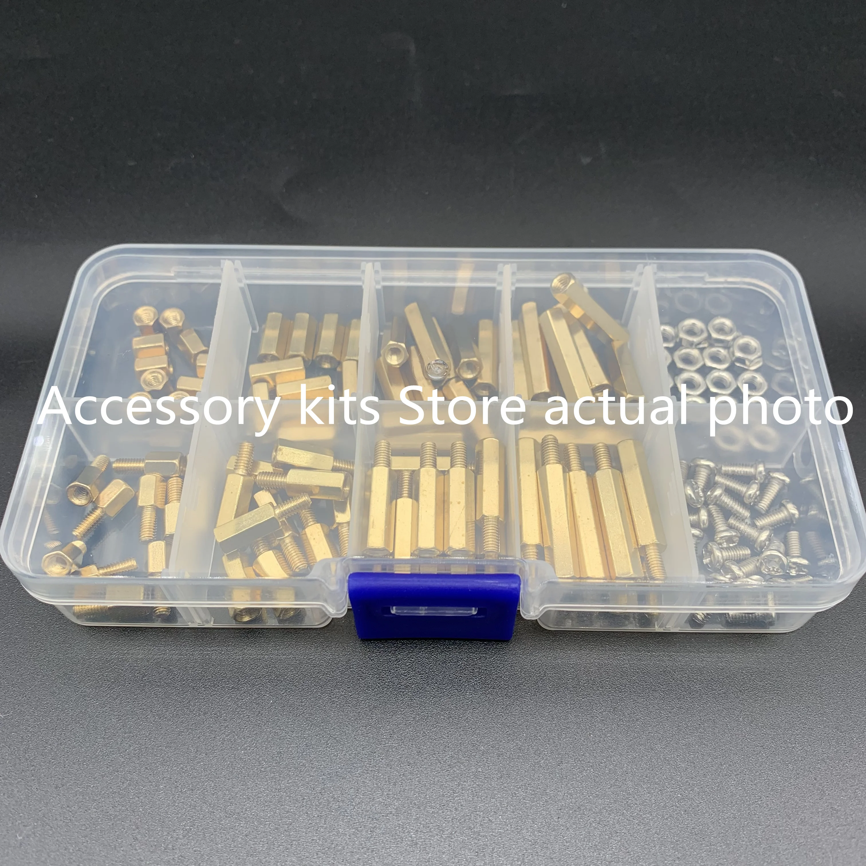 120 boxed M3 stainless steel screws, nuts, brass hexagonal copper columns, isolation columns, spacing column combinations