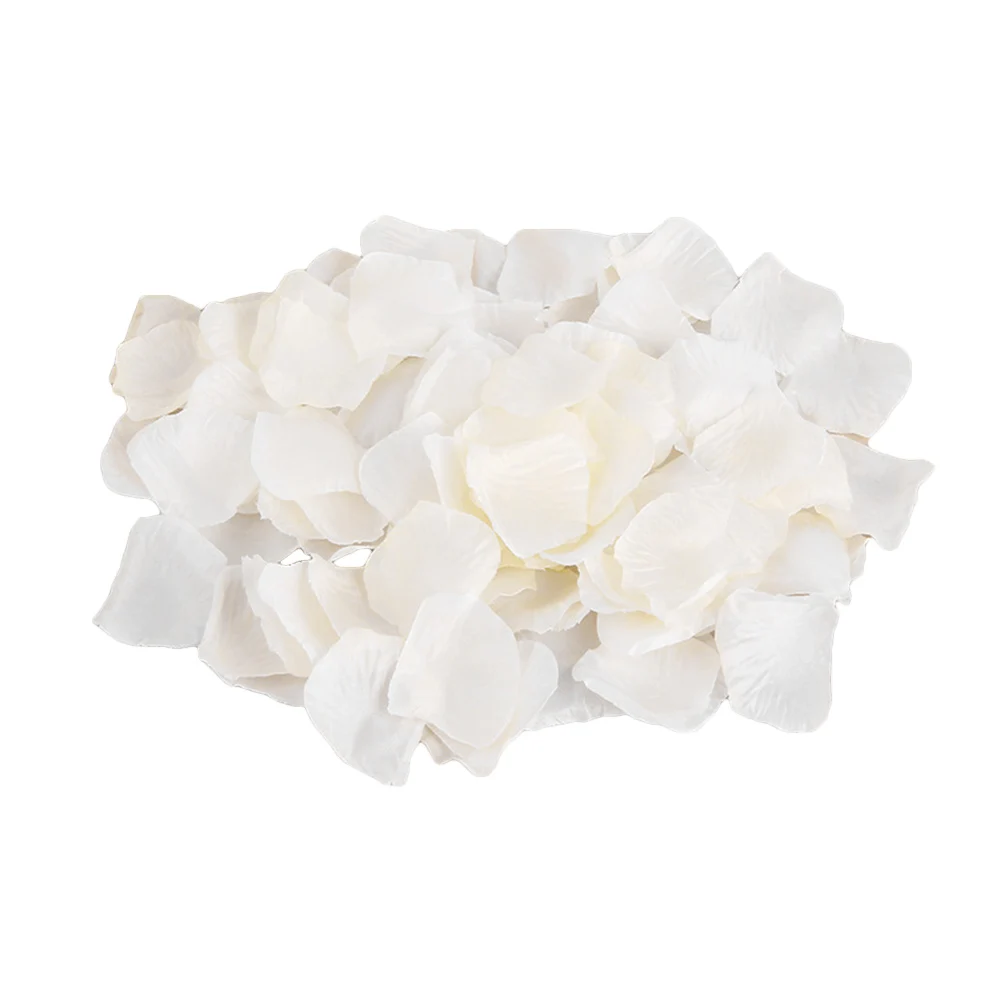

500 Pcs Weddings Flower Wedding Decoration Ivory Color Reusable Rose Artificial Petals Petals for Crafts Scatters