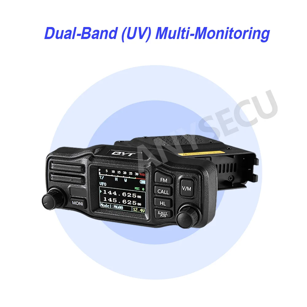 QYT 25 واط VHF: 136 ~ 174 ميجا هرتز UHF:400 ~ 480 ميجا هرتز سيارة لاسلكي تخاطب مكبرات صوت مزدوجة لوحة منفصلة M600 راديو السيارة #1