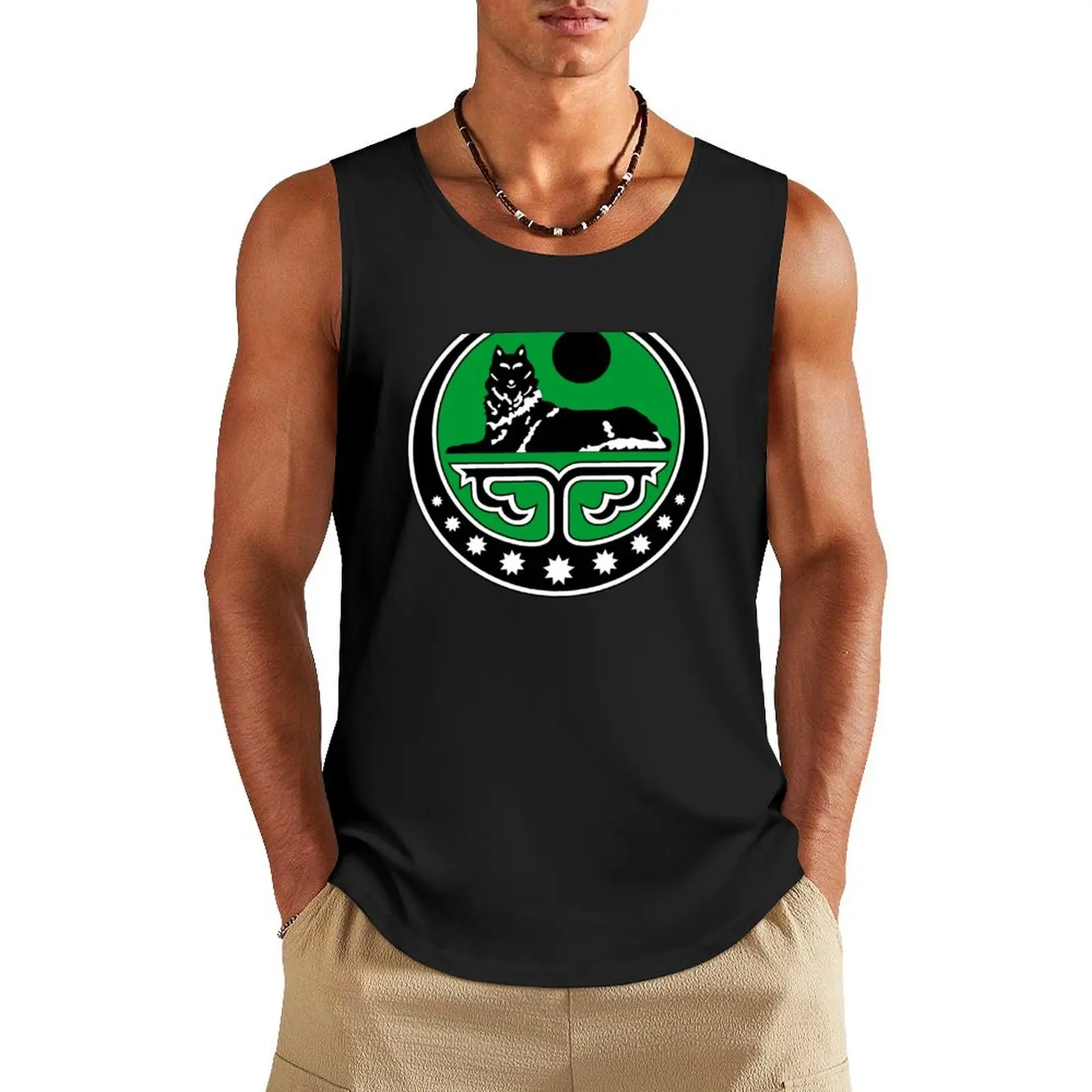 Chechen wolf Tank Top sleeveless shirt man gym summer clothes