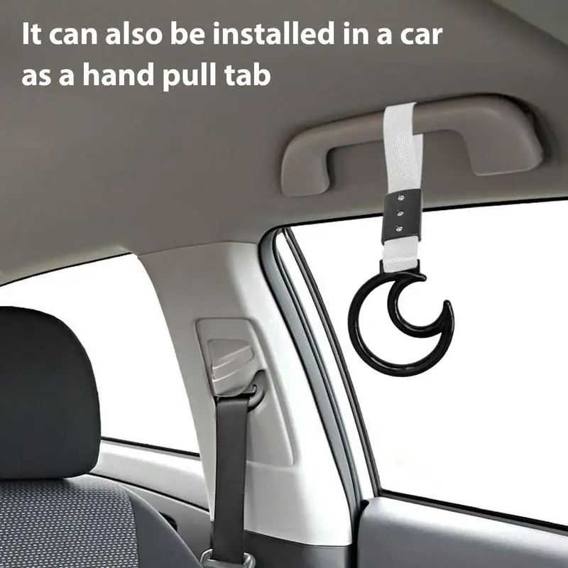 Ring Bumper Warning Car Accessory Moon Shape Rear Bumper Hand Pull Ring Auto Interior Exterior Warning Decoration Wear-resistant