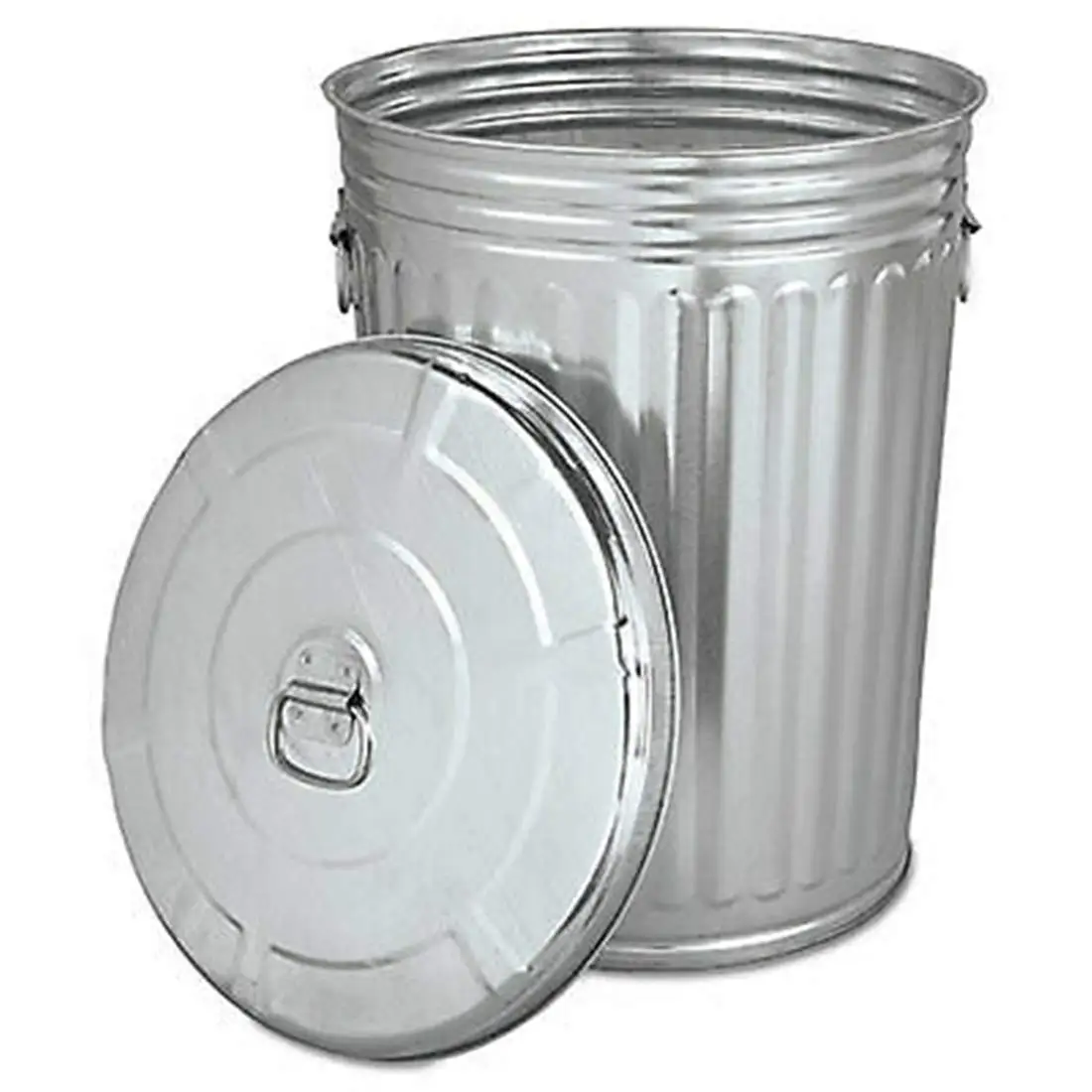 Trash Can with Lid Garbage Waste Basket Bin Keep Protect Guard Animals Easy-Grip Handles Convenient Move Carry Durable 20 Gallon