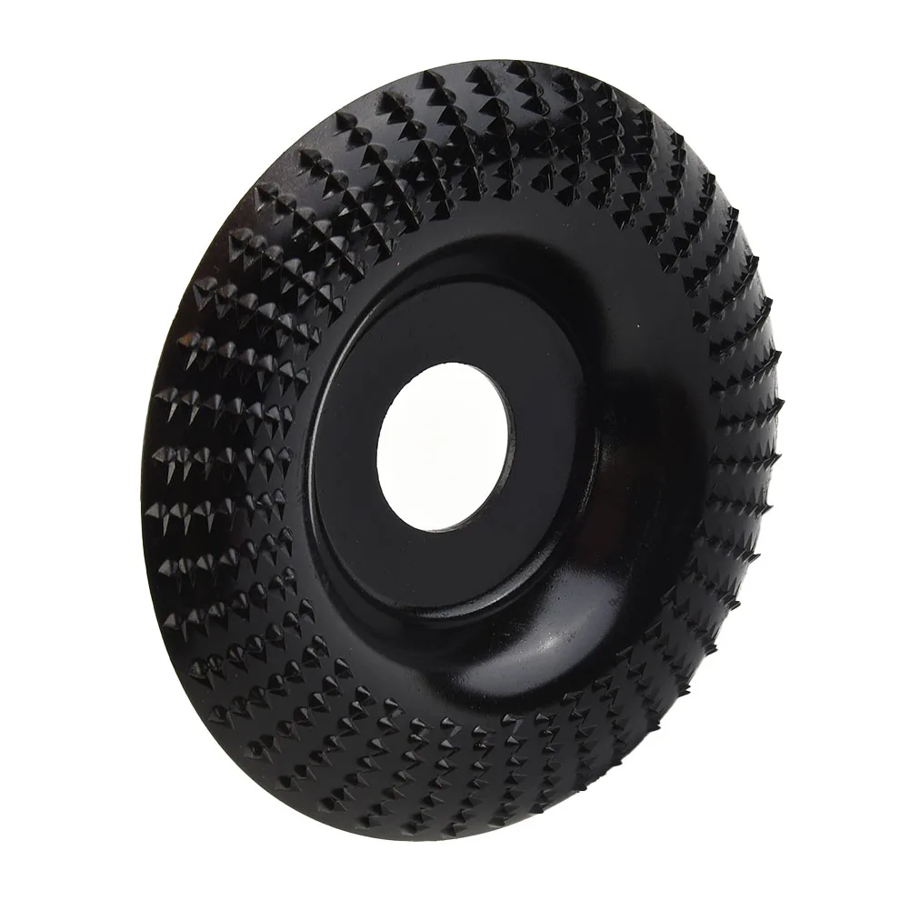 Grinder Wheel Wood Shaping Wheel Woodworking 22mm Arbor 4 Inch Black Grinder Wheel Disc Tungsten Carbide Woodworking Practical