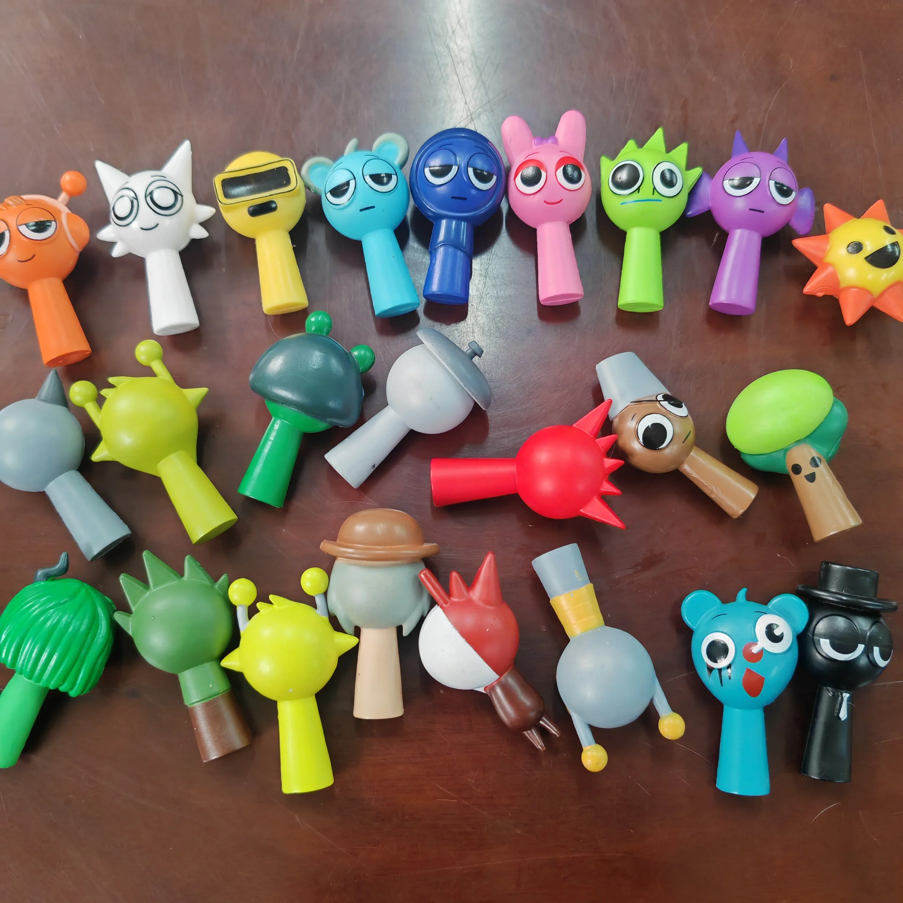 24pcs 4.5cm Funny Sprunki Figuras Model PVC Sprunki Game Action & Toy Figures