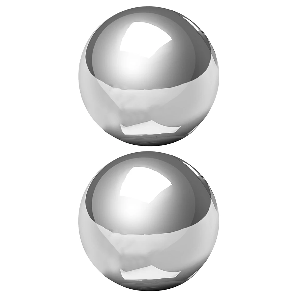 

2pcs 7.07 Inch Stainless Steel Gazing Globe Hollow Polished Sphere For Garden Yard Outdoor Indoor Decoration Reflective Mirror