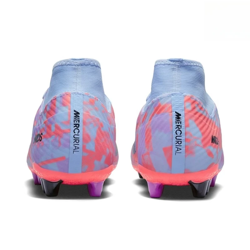Nike Zoom Superfly 9 AG Artificial-Turf Nonslip Serviceable Pectin Shockproof Short-Nail Football Shoes Blue/Purple DV2423-405