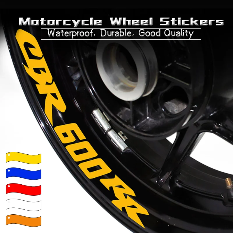 cbr600rr cbr600f2 New Motorcycle Wheels Waterproof Decals Rim Reflective Decoration Stickers For Honda CBR600RR CBR600 CBR600F2