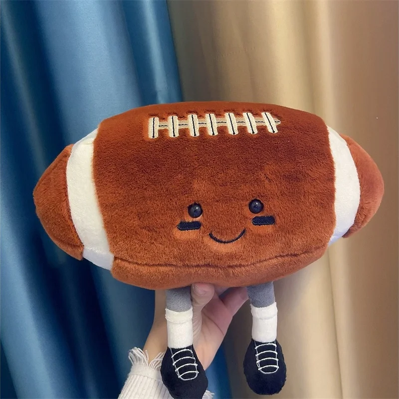 20/28cm Smile Basketball Plush Toy Cute Ball Pillow Car Home Football Doll Smiley Ball Vent Throw Creative Indoor Decor Gift