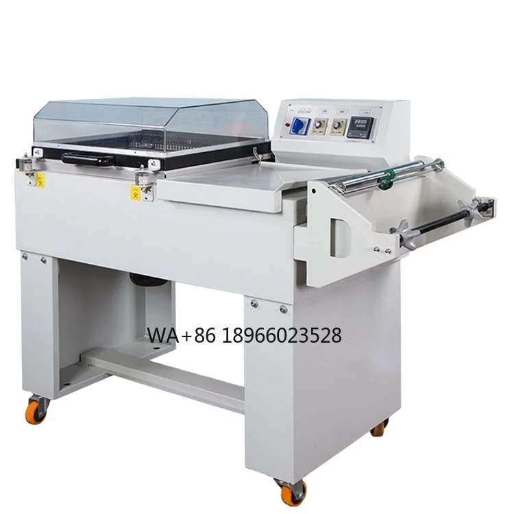 

Egg Tray Wrapping Machine Book L Type Sealer PVC Pof Film 2 in 1 Sealing Shrink Wrapping Packaging Machine