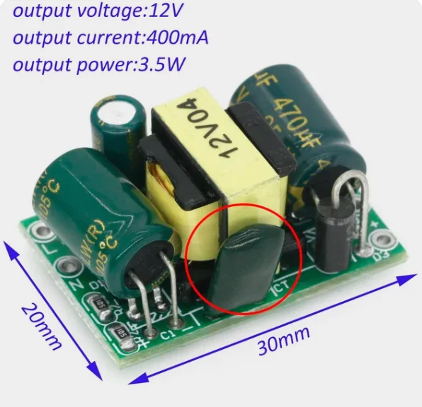 AC-DC 5V 700MA 12V 450MA 9V 500MA 3,5 W Präzisions-Buck-Wandler AC 220V bis 5V DC Step-Down-Transformator-Strom versorgungs modul