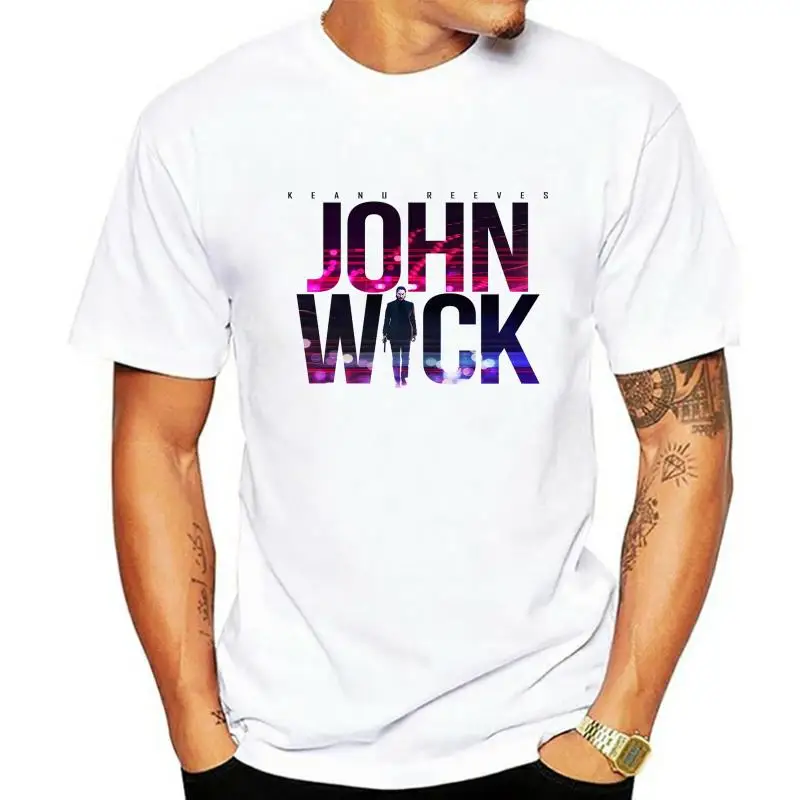 Camisetas geniales para hombres, diseños más vendidos, camisetas casuales geniales S John Wick, camisetas de Fitness cortas con cuello redondo