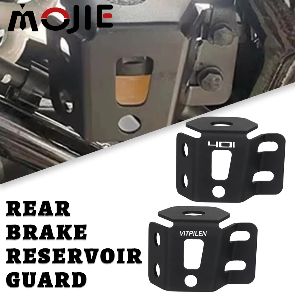 

For Husqvarna Svartpilen 125 200 Rear Brake Fluid Reservoir Cover Guard Protector Vitpilen 401 Svartpilen401 2017-2021 2022 2023