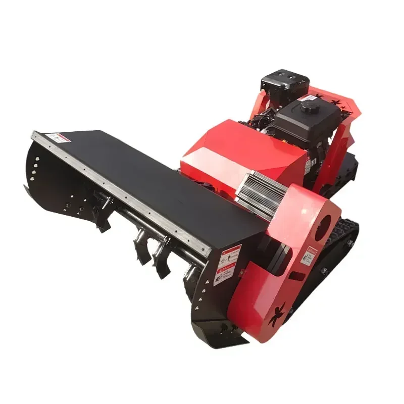 GC-800 D Cheap 800mm Diesel Electric Start Flail Remote Control Slope Crawler Lawn Mower Hammer Mower