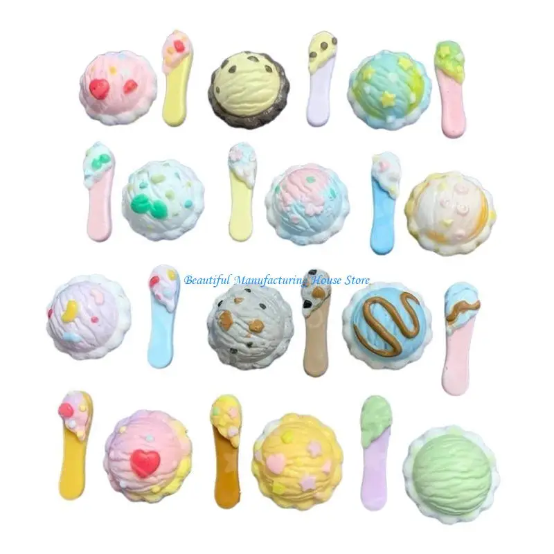 

E56A Silicone Mold Flexible Epoxy Resin Mould Ice Cream Ball Decorations Mould for DIY Enthusiasts Jewelry Making Tool