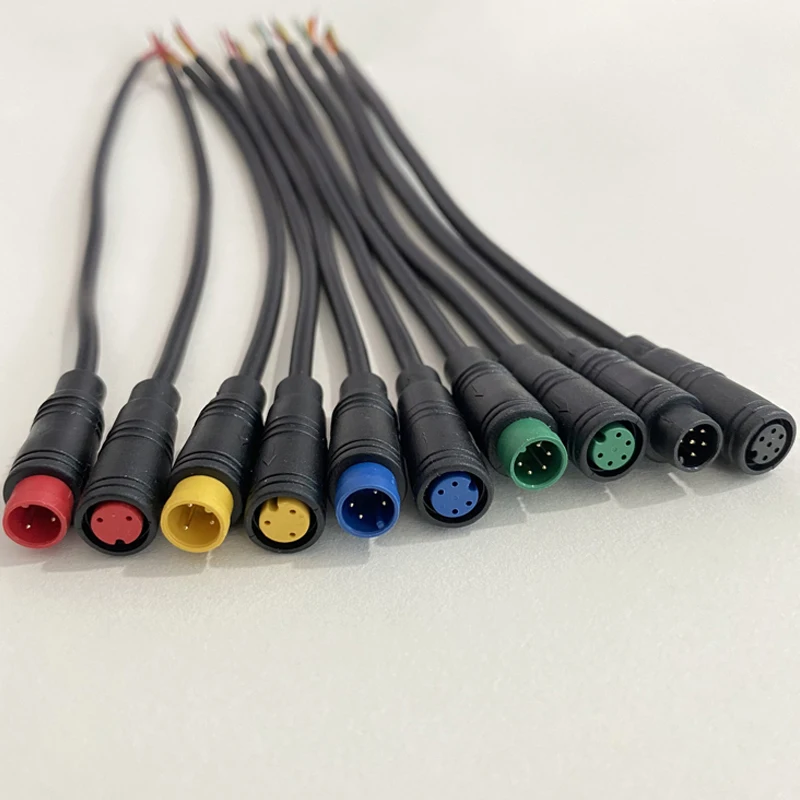 M6 M8 2/3/4/5/6-poliger Julet Stecker/Buchse Elektro-E-Bike Verbindungsstecker Kabel Signal Sensor Wasserdichter Roller-Kabelverbinder – Detail 3