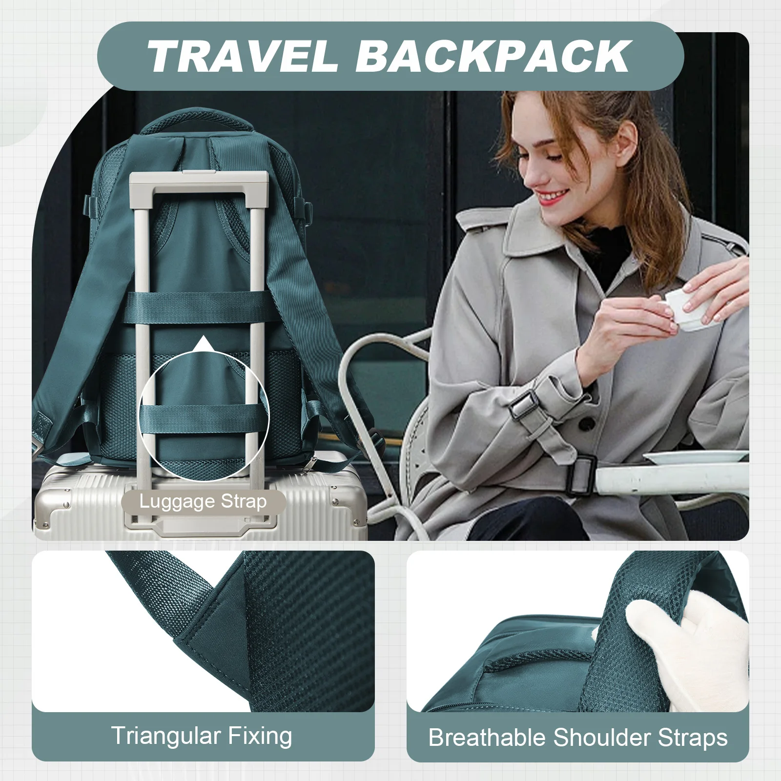 Cabin Max Mochila Viaje Cabina Avion 45x36x20 Easyjet, Mochilas Viaje