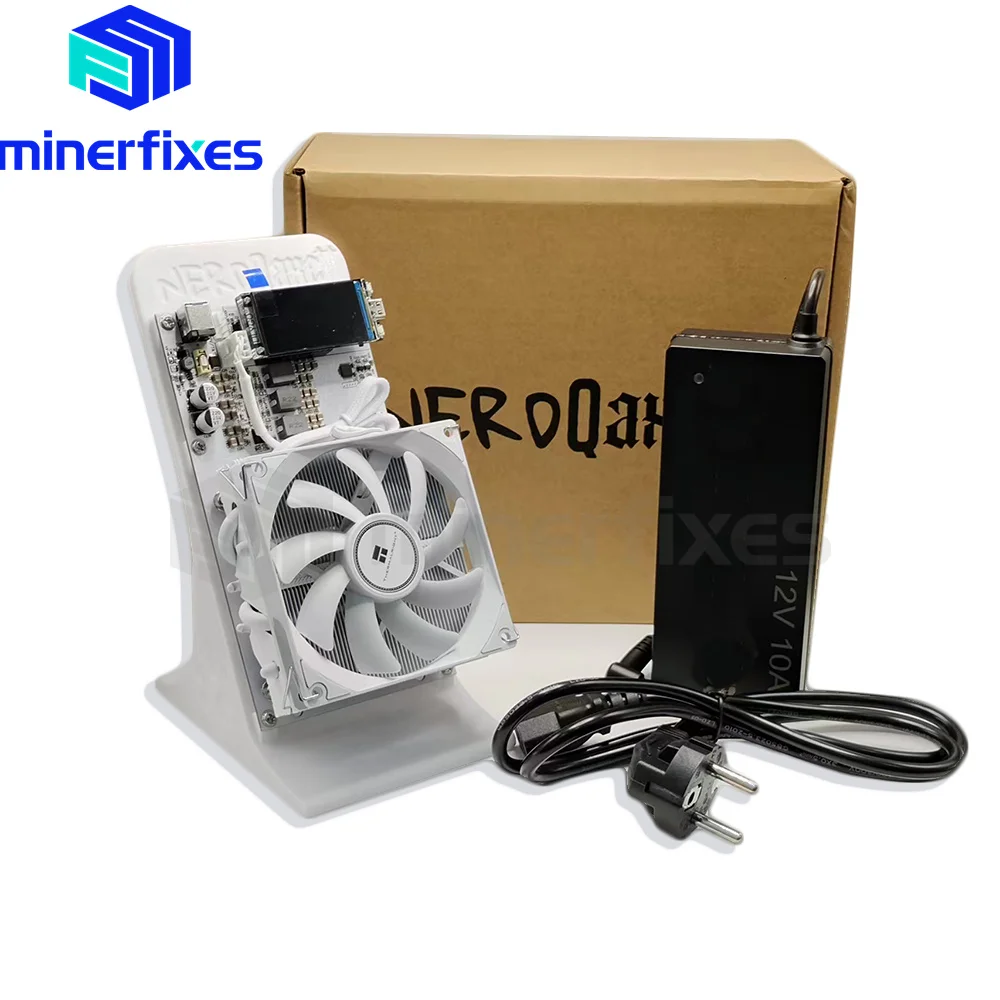 آلة تعدين Bitaxe NerdQaxe 4.8TH/s Bitcoins 4 قطع BM1370 Asic Chip Solo BTC 68W 2.4G WiFi مفتوحة المصدر Btc #6