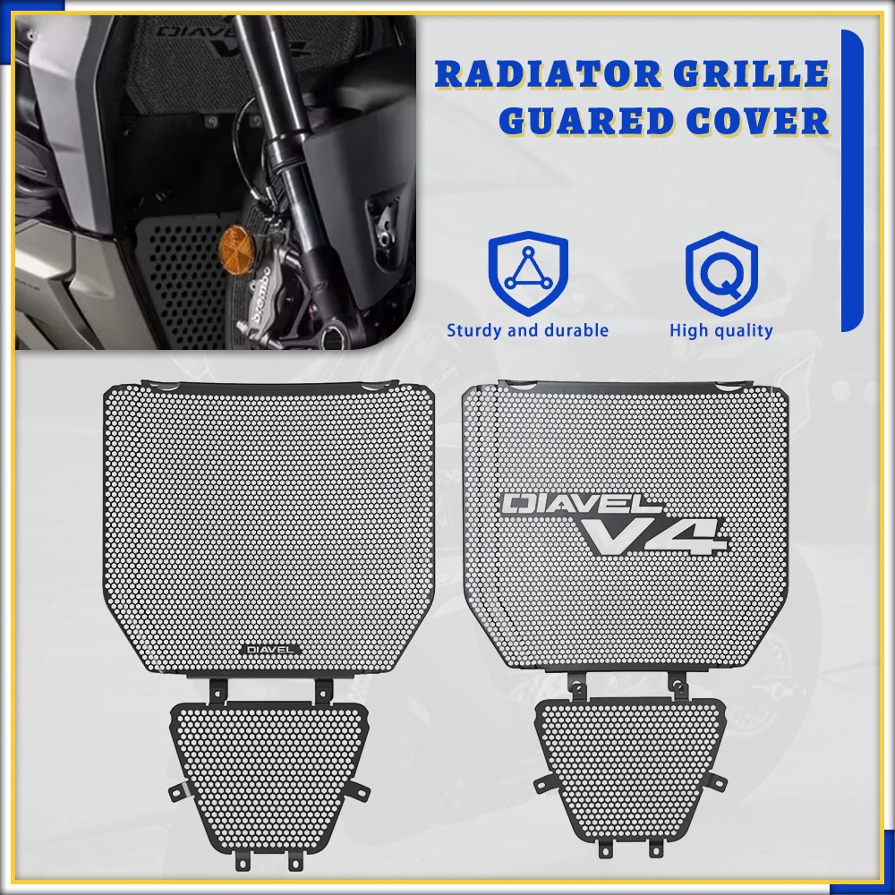 

For Ducati Diavel V4 2023 2024 Motorcycle Accessories Aluminum Radiator Guard Grille Grill Cover Protector Protection Diavel V4