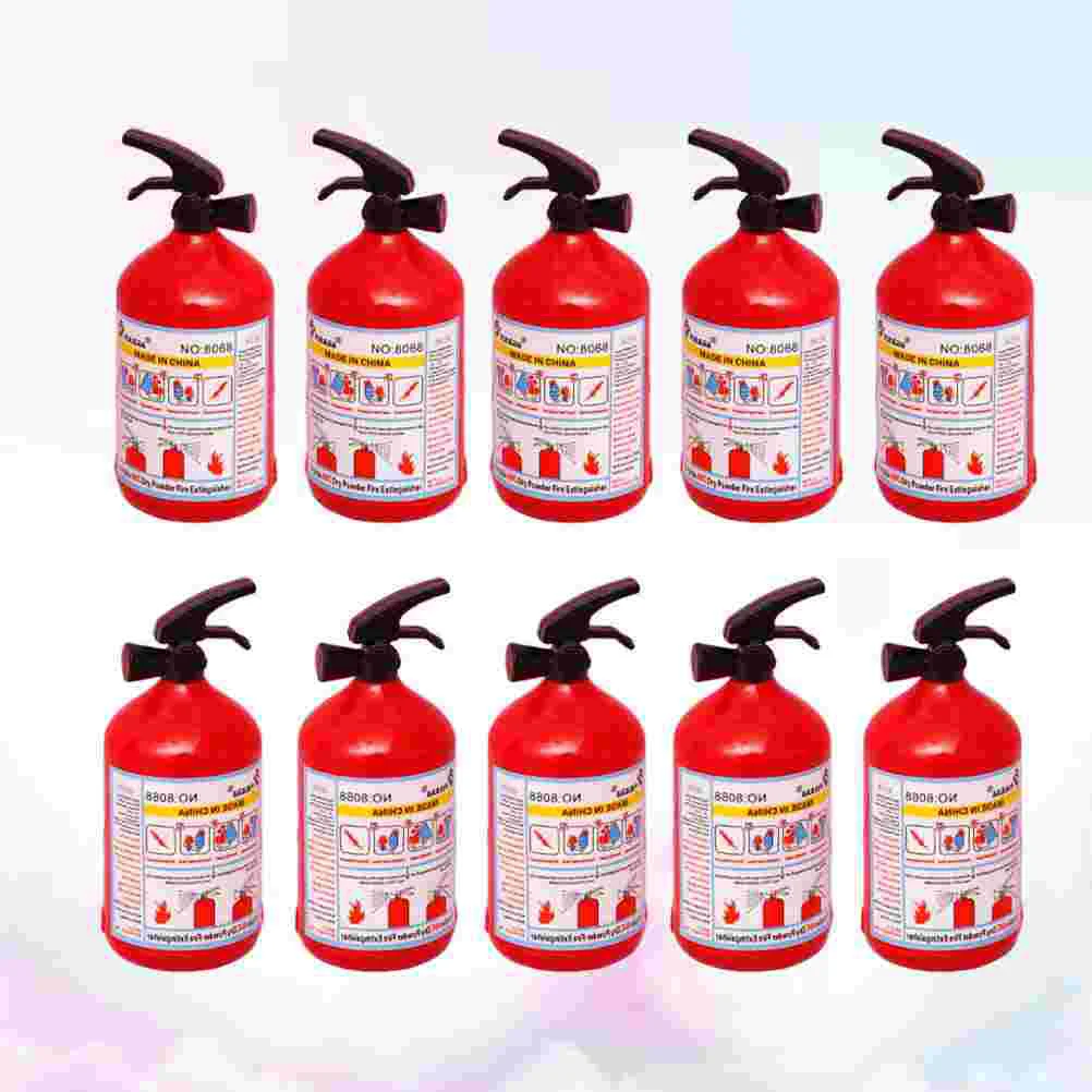 10 Pcs Fire Extinguisher Creative Sharpener Funny Pencil Single Hole Red Students Pupils