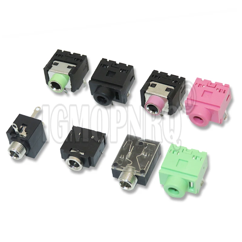 5PCS 3.5MM PJ320 PJ-392 313 342M 342 324 316 317 306 Stereo Female Socket Jack With Screw 3.5MM Audio Video Headphone Connector