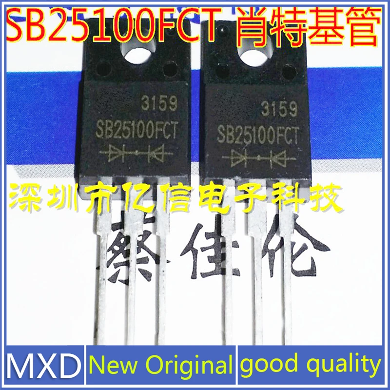 5Pcs/Lot New Original Imported SB25100FCT 25A100V Schottky Diode Good Quality In Stock