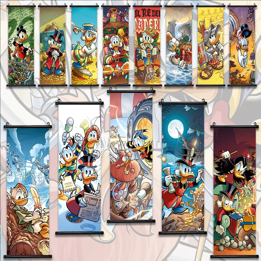 Disney DonDonald Fauntleroy Duck Wallpaper Wall Artwork Canvas Painting Print Hanging Scroll Poster Home Decoration Child Gift