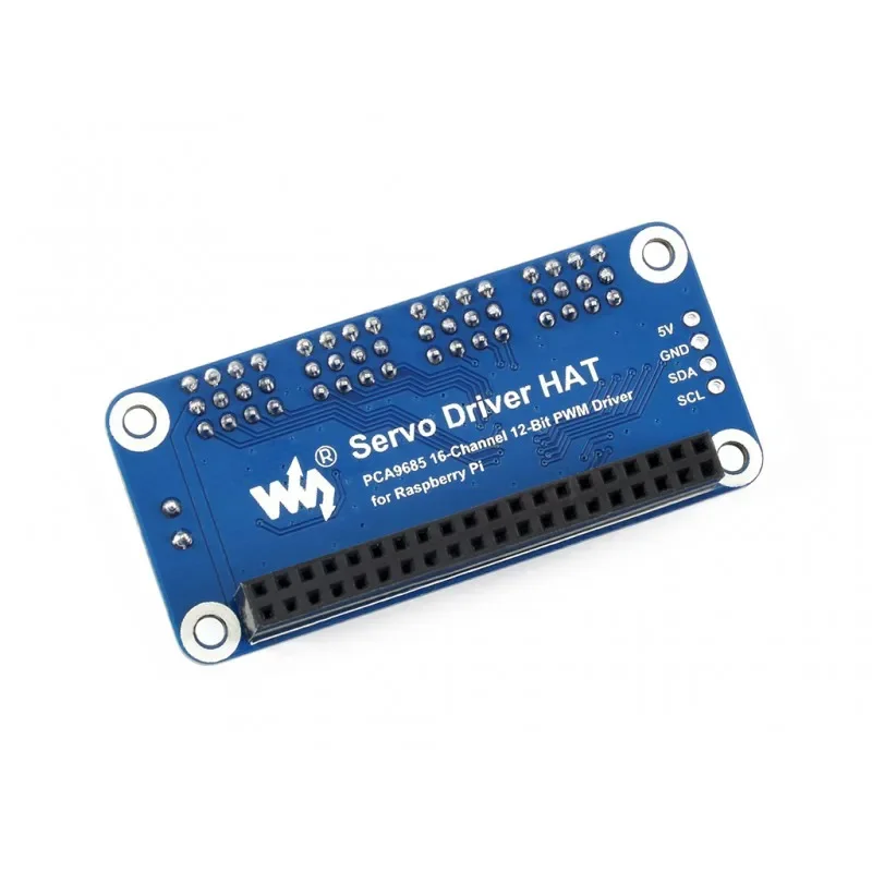 Raspberry Pi Servo Driver HAT providing precise PWM output 16-Channel 12-bit I2C Interface support Raspberry Pi Zero/Zero W/3B+