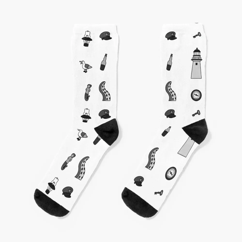The Lighthouse Socks floor luxury Sports bright garter Male Socks Women's