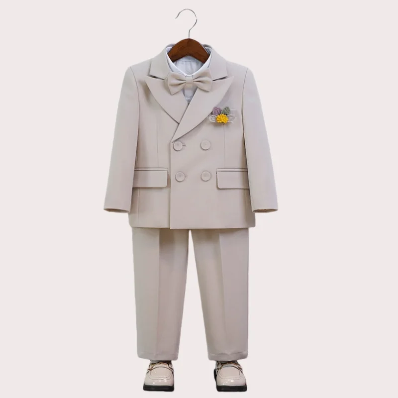 School Kids Piano Host Speech Choir Performance Costume Kids Boys 1Years Birthday Party Dress Children's Wedding Prom Outfit