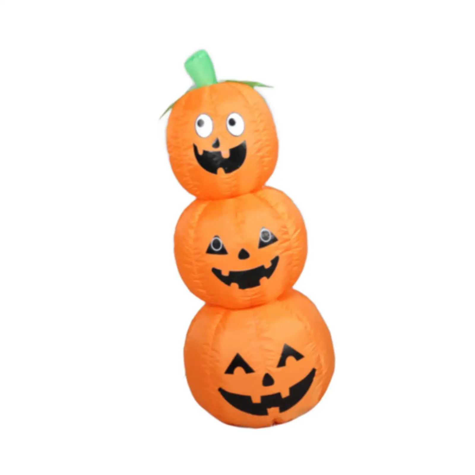 Halloween Pumpkin Inflatables Light up Pumpkin Stack Props Ornament with Build in LED, for Lawn Family Home Halloween Yard Decor