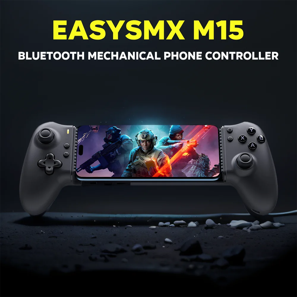 

Игровой контроллер EasySMX M15 Bluetooth для мобильных телефонов Android/iOS, Nintendo Switch 1/2, PS Remote Play, Xbox Game Pass, с функцией маппинга