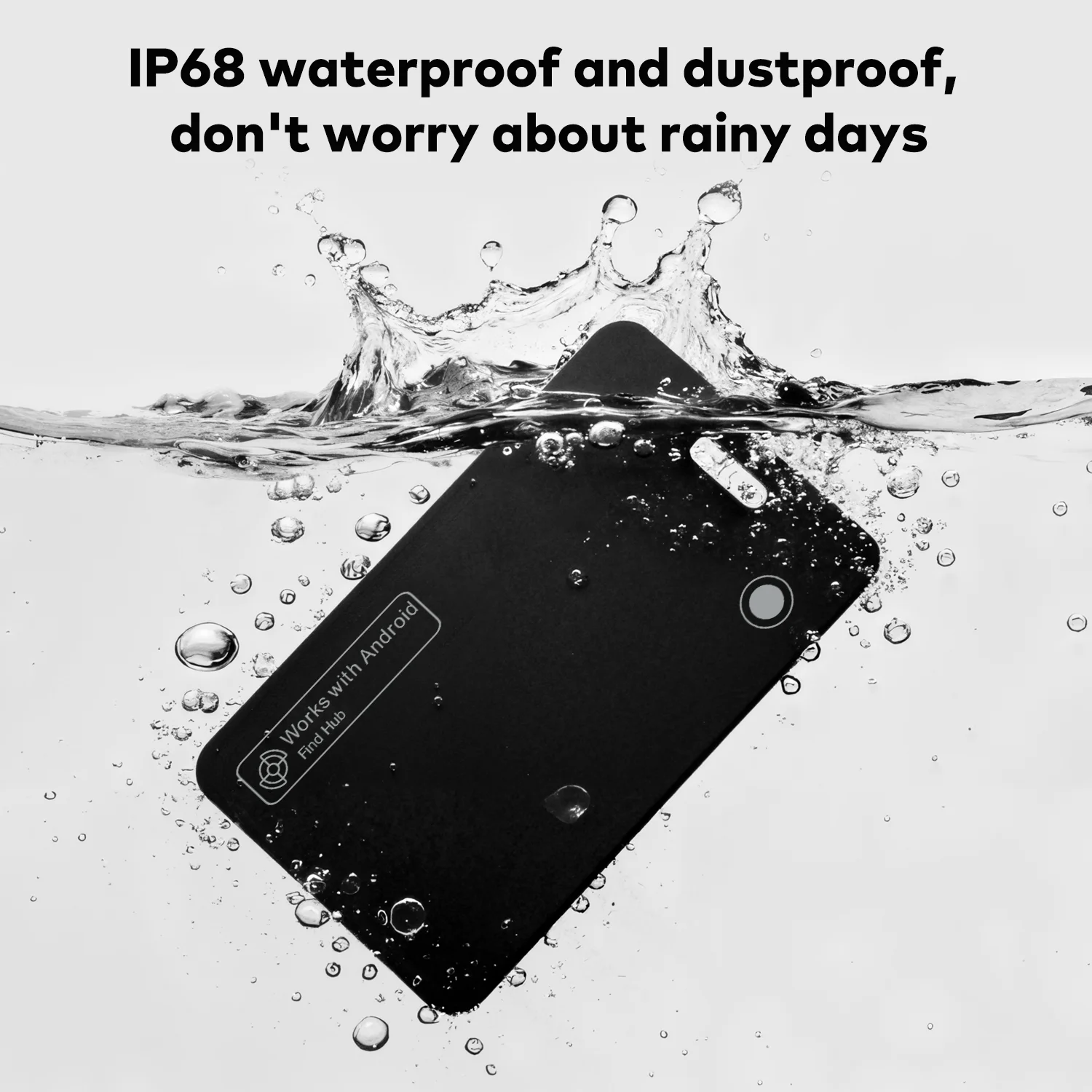 Customized Logo Smart GPS Tracker MFI Find My Key Card Finder Anti-Lost Luggage Device with  Find My for Kids Card Finder