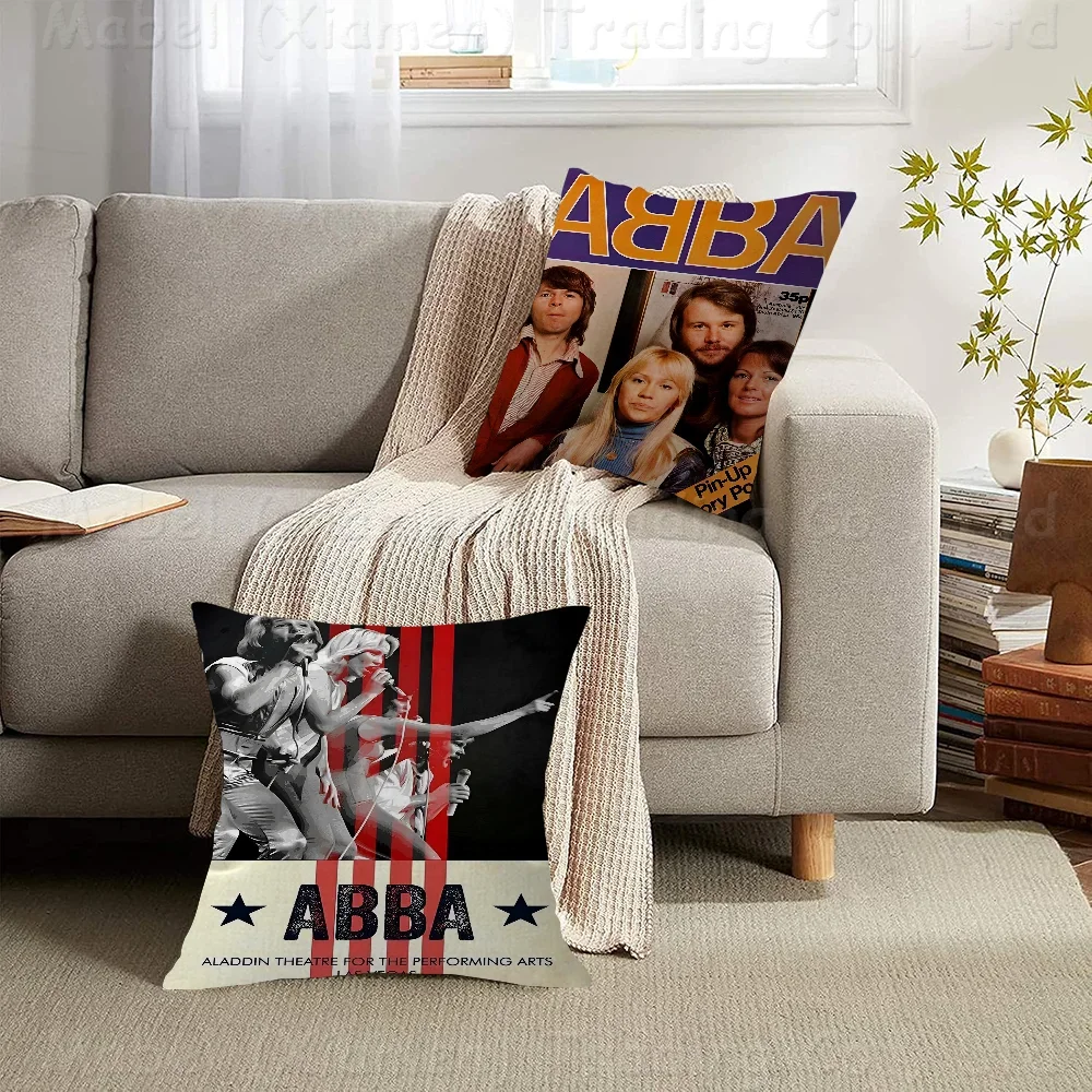 Famous ABBA Band Classic Pillow Gift Home Office Decoration Bedroom Sofa Car Cushion Cover case 45x45