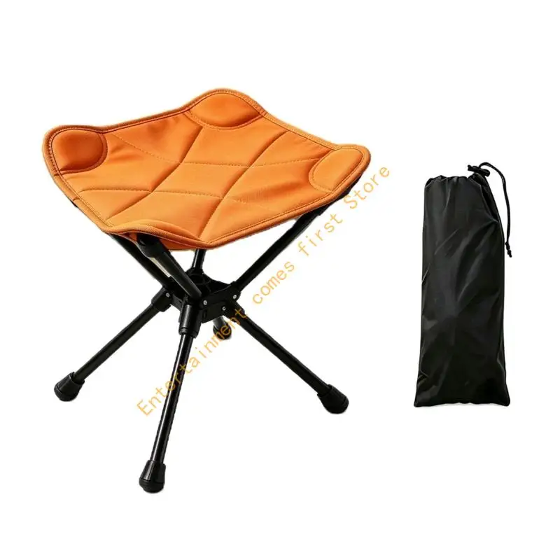 Folding Fishing Stool with Telescoping Height for Outdoor Rest 55KD