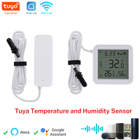 Tuya WiFi Temperature Humidity Sensor With External Probe for Smart Home Hygrometer APP Monitoring For Plants Aquarium Winery