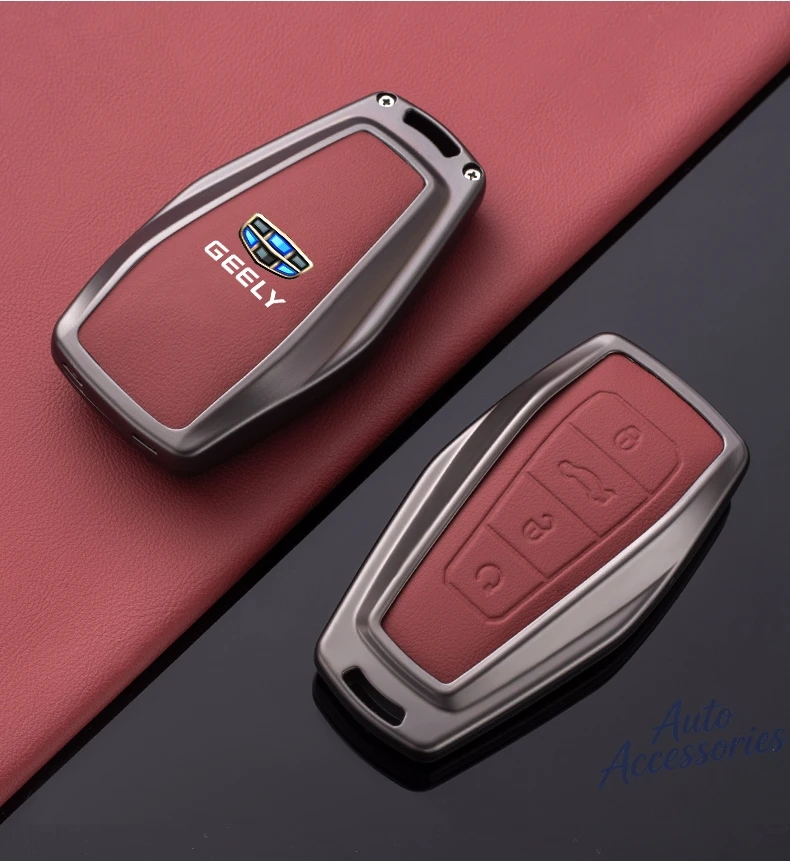 Car Key Case Protection Cover Shell Keychain Holder For Geely Okavango Coolray Atlas Monjaro Tugella Emgrand GT S Proton X50 X70