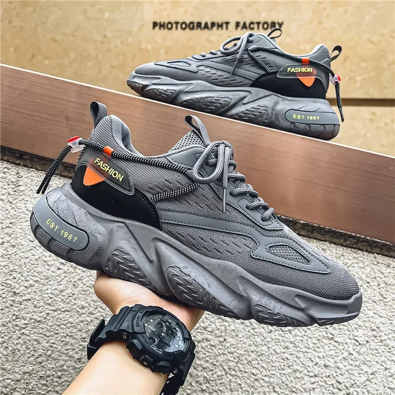 

Men's Running Shoes 2025 Casual Lightweight Mesh Breathable Sneakers Male Outdoor Non-Slip Wear-Resistant Sports Shoes