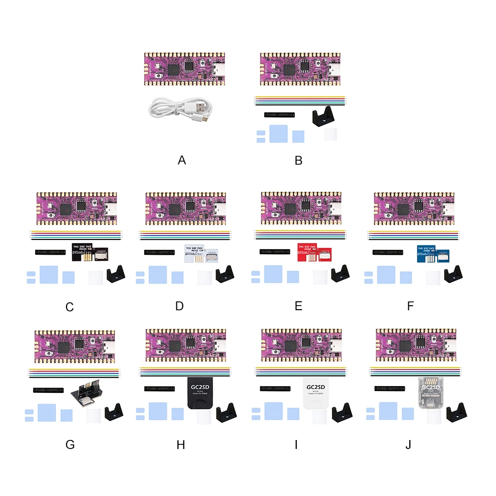 Pico Boot Board Dual-Core SD2SP2 Adapter Card Reader 264KB ARM 16MB SD2SP2 Reader Module for Game Console for Raspberry Pi