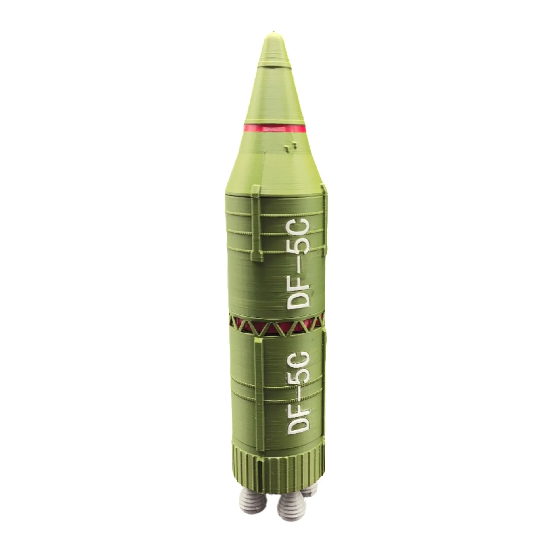 DF-5C ICBM Nuclear Missile Pen Holder,3D Printed Military Desk Organizer for Battery&Pens,Awesome Army Model Gift for Collectors